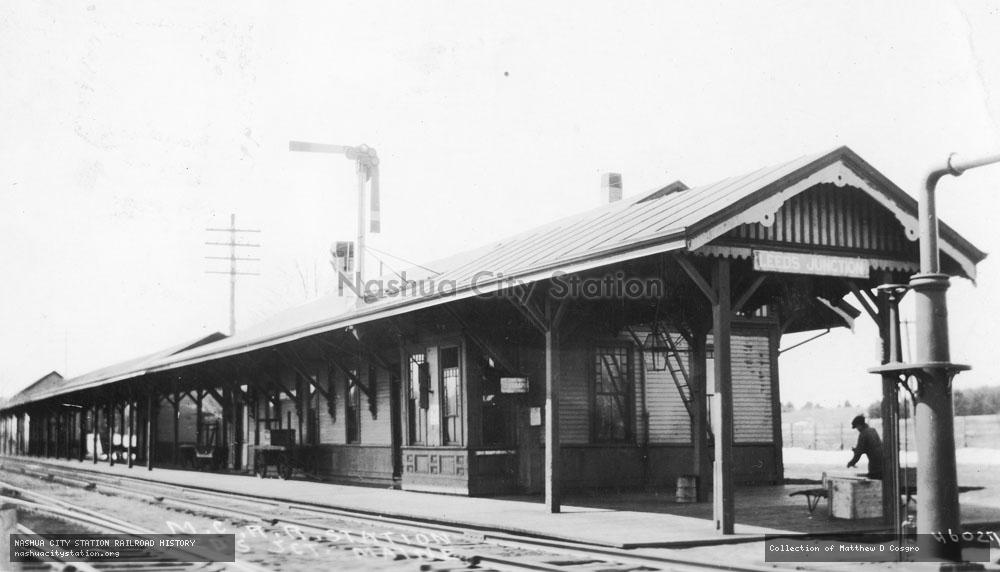 Postcard: Maine Central Railroad Station, Leeds Junction, Maine